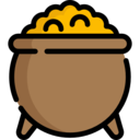 cultures,money,business and finance,business,pot,wealth,coins,gold,Saint Patrick,gold pot